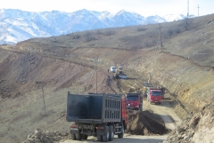 «Սյունյաց երկիրն» այսօր Բարձրավան գյուղի համար կառուցվող ճանապարհին էր