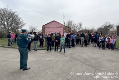 Սյունիքի մարզի 4 դպրոցներում անցկացվել են երկրաշարժի և հրդեհի սցենարներով ուսումնավարժություններ