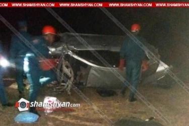 Գորիս-Երևան ճանապարհին Nissan Teana-ն կողաշրջվել է. վարորդը տեղում մահացել է