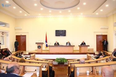 Խորհրդարանի հերթական նիստում ներկայացվել է ԱՀ Նախագահի հաղորդումը