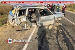 Ողբերգական ավտովթար Սյունիքի մարզում. Subaru-ն մի քանի պտույտ շրջվելով՝ հայտնվել է ճանապարհի մեջտեղում. կա 1 զոհ, 1 վիրավոր