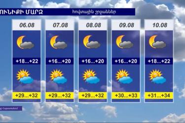 Օդի ջերմաստիճանը այսօր կնվազի 3-4 աստիճանով