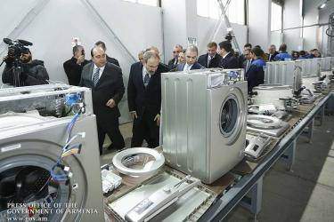 Հայաստանում բացվեց գործարան, որտեղ կարտադրվի լվացքի մեքենա, սառնարան, հեռուստացույց. (լուսանկարներ)