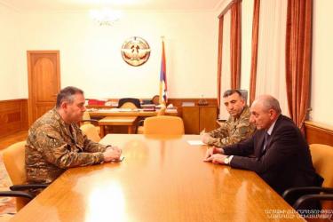 Բակո Սահակյանն ընդունել է ՀՀ ԶՈՒ գլխավոր շտաբի պետին