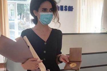 ՀՀ առողջապահության նախարարության հուշամեդալով պարգևատրվեց բժիշկ ՝ մանկաբույժ Սոնա Հակոբյանը