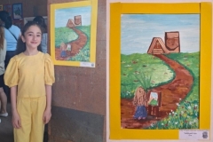 11-ամյա Եվայի նկարը, որը դպրոցի տնօրենը հեռացրել էր տաղավարից՝ համարելով «հակապետական քայլ», արցախցի Գայանեն գնել է 1800 դոլարով