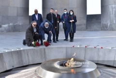 Եկեղեցիների հարցով Պաղեստինի բարձրագույն պատվիրակությունն այցելել է Հայոց ցեղասպանության հուշահամալիր