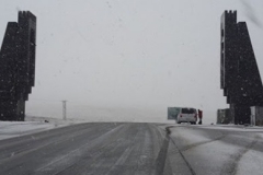 Սյունիքի մարզի Սիսիան քաղաքում և «Զանգեր» կոչվող հատվածում տեղում է ձյուն