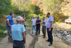 Հանդիպում ՝ Մեղրի բնակավայրերում առաջացած խմելու ջրի մատակարարման խնդիրների կարգավորման նպատակով