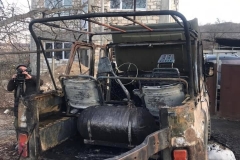 Հունվարի 10-ի կրակահերթի հետևանքով հրդեհվել է քաղաքացիական անձին պատկանող «ՈւԱԶ» մակնիշի ավտոմեքենան. Արցախի ՄԻՊ