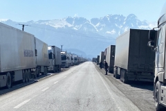 Ավելի քան 2500 բեռնատար սպասում է Վերին Լարսի անցակետով Վրաստան մտնելուն