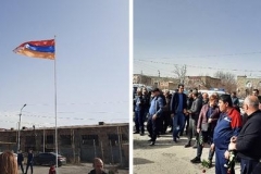 Սիսիանում քիչ առաջ բարձրացվեց Արցախի դրոշը