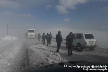 ԱԻՆ-ը հորդորում է Գորիս-Երևան և Սիսիան-Գորիս ավտոճանապարհների դժվարանցանելիության պատճառով տվյալ ճանապարհահատվածներով չերթևեկել