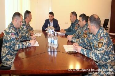 Մեթոդական օգնություն և շտաբային ուսումնավարժություն Սյունիքի մարզում