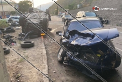 Խոշոր ավտովթար Սյունիքի մարզում. բախվել են Mercedes-Benz G-450-ն ու Opel-ը