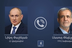Տեղի է ունեցել Նիկոլ Փաշինյանի և Մասուդ Փեզեշքիանի հեռախոսազրույցը