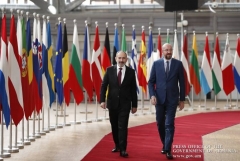 Բրյուսելում մեկնարկել է Նիկոլ Փաշինյանի և Շառլ Միշելի հանդիպումը