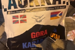 Բիլբաոյում անհայտ անձինք «հակաադրբեջանական» թռուցիկներ և պիտակներ են փակցրել «Ատլետիկ»-«Ղարաբաղ» խաղին ընդառաջ