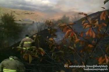 Սյունիքի մարզի Հացավան գյուղում այրվել է մոտ 6 հա խոտածածկույթ