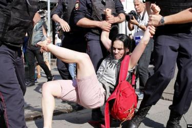 Մոսկվայում հուլիսի 27-ի բողոքի ակցիայի մասնակիցներից 41-ը արդեն կալանավորվել և դատապարտվել են