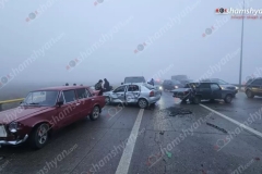 Շղթայական ավտովթար ու մահվան ելքով վրաերթ՝ Արարատի մարզում