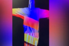 Ռիո դե Ժանեյրոյի Հիսուս Ամենափրկիչ արձանը լուսավորվել է Հայաստանի դրոշի գույներով