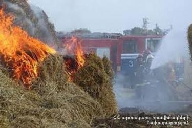 Սյունիքի մարզի Վաղատուր գյուղում այրվել է անասնակեր
