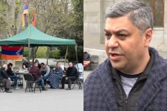 Առանց վրանի գիշերը ցուրտ է. շուրջ 3 օր է՝ Վանեցյանն Ազատության հրապարակում է