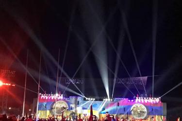 Գորիս համայնքի պատվիրակությունը Արցախում մասնակցում է Համահայկական 7-րդ ամառային խաղերի բացման արարողությանը