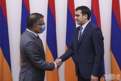 Հակոբ Արշակյանն ու ՀՀ-ում Հնդկաստանի դեսպանն ընդգծել են Հյուսիս-հարավ միջանցքի կարեւորությունը