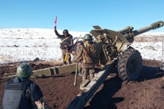 Նոյեմբերի 11-ին N զորամասում գործնական պարապմունք է անցկացվել հրետանային ստորաբաժանումների անձնակազմի հետ