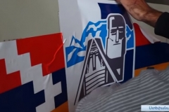 Արցախի պատանի ֆուտբոլիստների ավտոբուսի քերված դրոշը փոխարինվել է նորով