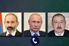 Պուտինը հեռախոսազրույցներ է ունեցել Փաշինյանի և Ալիևի հետ