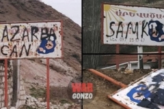Ադրբեջանցիները Շուշիից ներխուժել են Ստեփանակերտ, պղծել հուշարձանի մոտ գտնվող ցուցանակը