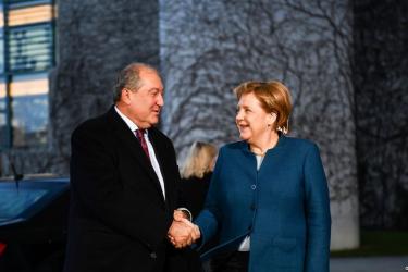 Բեռլինում կայացել է նախագահ Արմեն Սարգսյանի և կանցլեր Անգելա Մերկելի հանդիպումը