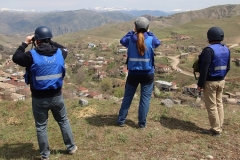 Խոզնավարում ԵՄ առաքելությունը նկատել է քաղաքացիական ենթակառուցվածքներին վնաս հասցրած երկու կրակոցների հետևանքները