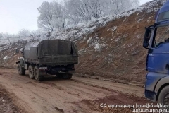 Տաթևի վանքի մոտակայքում ցեխակույտի մեջ արգելափակված է եղել 15 բեռնատար