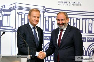 Փաշինյանն արդյունավետ, կառուցողական է գնահատում Տուսկի հետ հանդիպումը. նա ուղերձ է հղել ԵՄ երկրներին