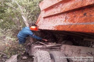 «Սատանի կամրջի» մոտ բեռնատարը մոտ 300 մ գլորվել է ձորը. տուժածներ չկան