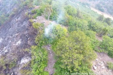 Լեհվազ-Վարդանիձոր ավտոճանապարհին գտնվող անտառում հրդեհաշիջման աշխատանքներին մասնակցել է 67 փրկարար