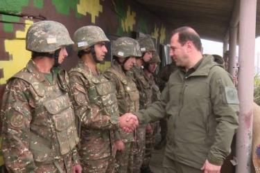 Դավիթ Տոնոյանն այցելել է Արցախի ՊԲ   