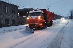 Գորիսում շարունակվում են ձյան տեղումները
