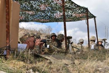 Անցկացվել է զորավարժություն մարտական հրաձգությամբ