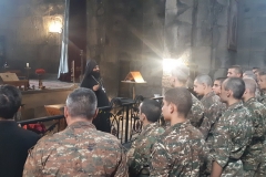 Առաջին զորամիավորման զորամասերից մեկի զինծառայողները ուխտագնացություն են կատարել Տաթևի վանք