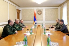 ՀՀ զինվորական դատախազը Արցախում հանդիպել է ՌԴ խաղաղապահ զորակազմի հրամանատարի հետ