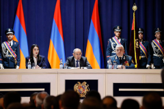 Վարչապետ Նիկոլ Փաշինյանն այսօր Ներքին գործերի նախարարությունում մասնակցել է Ոստիկանության 107-րդ տարեդարձին նվիրված կոլեգիայի հանդիսավոր նիստին