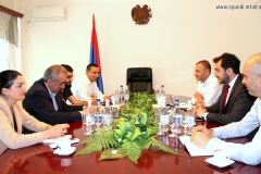 Աշխատանքային քննարկում «ԶՊՄԿ» ՓԲԸ արտաքին խորհրդատու Արեգ Աբրահամյանի հետ