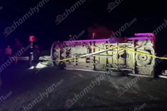 Կապան-Գորիս ավտոճանապարհին «Mercedes Sprinter»-ը կողաշրջվել է․ 11 վիրավորների մեծ մասը անչափահասներ են
