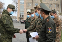 ՀՀ պաշտպանության նախարարի հրամանով պարգևատրվել են ՌԴ ՊՆ ՌՔԿՊ զորքերի մասնագետները