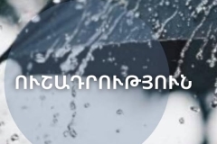 ️Մարտունու, Սևանի, Արագածի, Սիսիանի, Գորիսի, Կապանի, Մեղրիի, Ստեփանավանի, Տաշիրի, Դիլիջանի, Ճամբարակի տարածաշրջաններում ձյուն է տեղում. ճանապարհային դեպարտամենտ